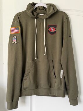 Nike NFL San Francisco 49ers Salute to Service 2025 Standard Issue Hoodie Mens M